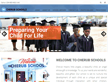 Tablet Screenshot of cherubschools.com